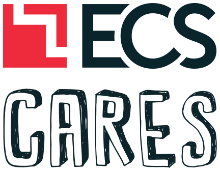ECS cares logo