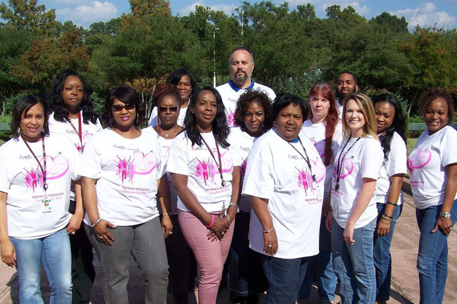 ECS Employees at breast cancer walk